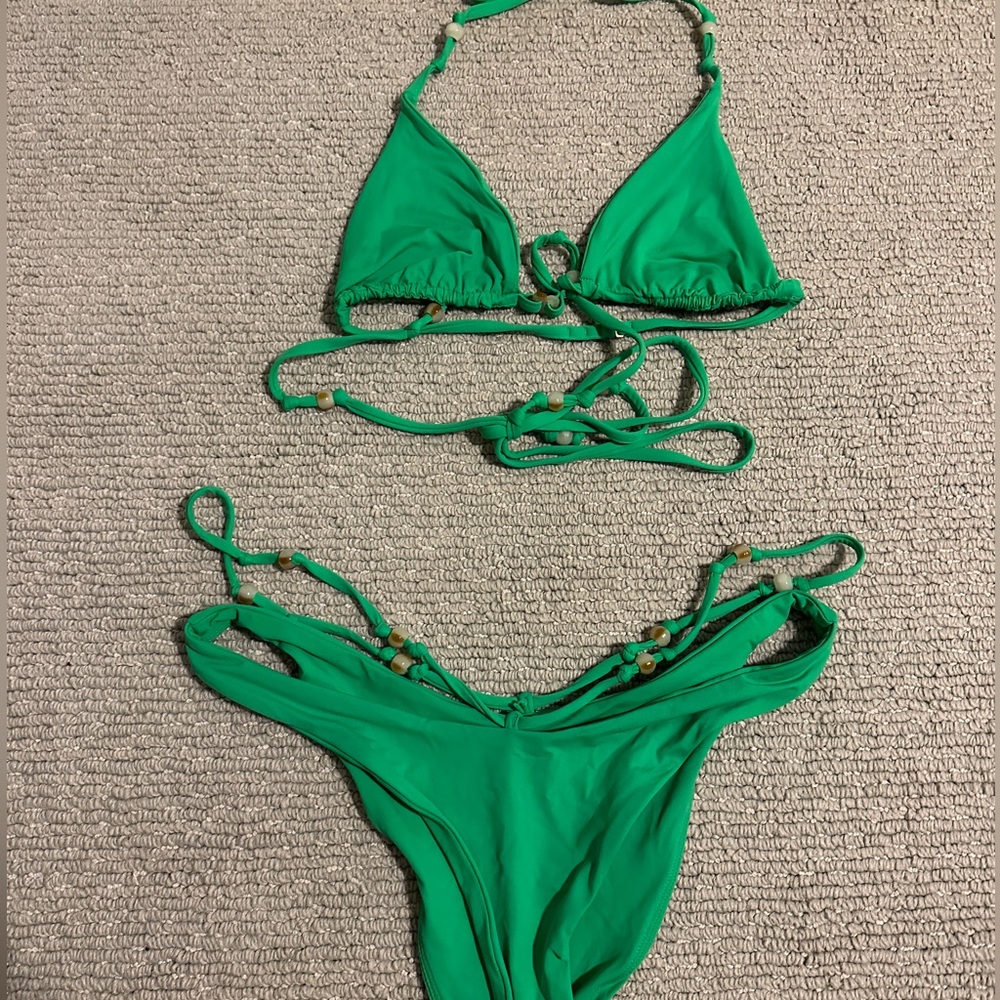 L*SPACE Green Elliot Bikini